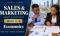 Sales and Marketing Craft Certificate Module II: Economics revision, with Kenyan business trainees reviewing market information.