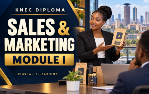 Sales and Marketing Module I — KNEC Diploma revision course, with a business presentation in Nairobi.