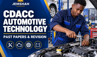 CDACC Automotive Technology revision course with a student inspecting a vehicle engine