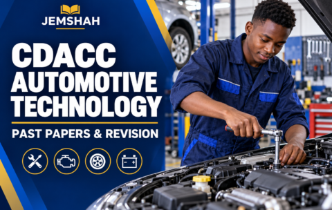 CDACC Automotive Technology revision course with a student inspecting a vehicle engine