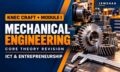 Jemshah KNEC Craft Mechanical Engineering — Module I ICT and Entrepreneurship Education core theory revision course cover, with gears and workshop tools.